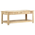 vidaXL Măsuță de cafea, 110 x 50 x 45 cm, lemn de mango vopsit manual vidaXL Măsuță de cafea, 110 x 50 x 45 cm, lemn de mango vopsit manual