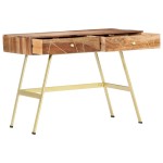 vidaXL Birou de scris cu sertare, 100x55x75 cm, lemn masiv de acacia
