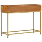 vidaXL Masă consolă, 100x35x76 cm, lemn masiv de acacia vidaXL Masă consolă, 100x35x76 cm, lemn masiv de acacia