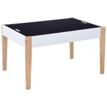 vidaXL Set masă cu scaune pentru copii cu tablă, 3 piese, negru și alb vidaXL Set masă cu scaune pentru copii cu tablă, 3 piese, negru și alb