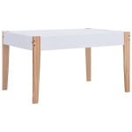 vidaXL Set masă cu scaune pentru copii cu tablă, 3 piese, negru și alb vidaXL Set masă cu scaune pentru copii cu tablă, 3 piese, negru și alb