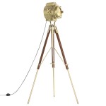 vidaXL Lampă de podea cu trepied, 193 cm, lemn masiv de mango vidaXL Lampă de podea cu trepied, 193 cm, lemn masiv de mango