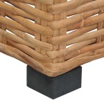 vidaXL Canapea de colț cu perne, ratan natural vidaXL Canapea de colț cu perne, ratan natural