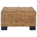 vidaXL Măsuță de cafea, natural, 47 x 47 x 28 cm, ratan vidaXL Măsuță de cafea, natural, 47 x 47 x 28 cm, ratan