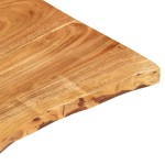 vidaXL Blat lavoar de baie, 80x52x2,5 cm, lemn masiv de acacia