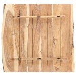 vidaXL Blat de masă, 58x(50-60)x3,8 cm, lemn masiv de acacia