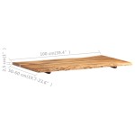 vidaXL Blat de masă, 100x(50-60)x2,5 cm, lemn masiv de acacia vidaXL Blat de masă, 100x(50-60)x2,5 cm, lemn masiv de acacia