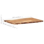 vidaXL Blat de masă, 100x(50-60)x3,8 cm, lemn masiv de acacia vidaXL Blat de masă, 100x(50-60)x3,8 cm, lemn masiv de acacia