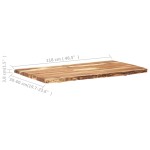 vidaXL Blat de masă, 118x(50-60)x3,8 cm, lemn masiv de acacia vidaXL Blat de masă, 118x(50-60)x3,8 cm, lemn masiv de acacia