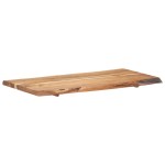 vidaXL Blat de masă, 118x(50-60)x3,8 cm, lemn masiv de acacia vidaXL Blat de masă, 118x(50-60)x3,8 cm, lemn masiv de acacia
