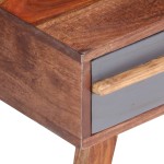 vidaXL Măsuță de cafea, gri, 110x50x40 cm, lemn masiv vidaXL Măsuță de cafea, gri, 110x50x40 cm, lemn masiv