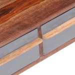 vidaXL Măsuță de cafea, gri, 110x50x40 cm, lemn masiv vidaXL Măsuță de cafea, gri, 110x50x40 cm, lemn masiv