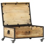 vidaXL Măsuță de cafea, 70 x 50 x 33 cm, lemn masiv de mango vidaXL Măsuță de cafea, 70 x 50 x 33 cm, lemn masiv de mango