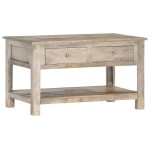 vidaXL Măsuță de cafea, 82 x 52 x 47 cm, lemn masiv de mango vidaXL Măsuță de cafea, 82 x 52 x 47 cm, lemn masiv de mango