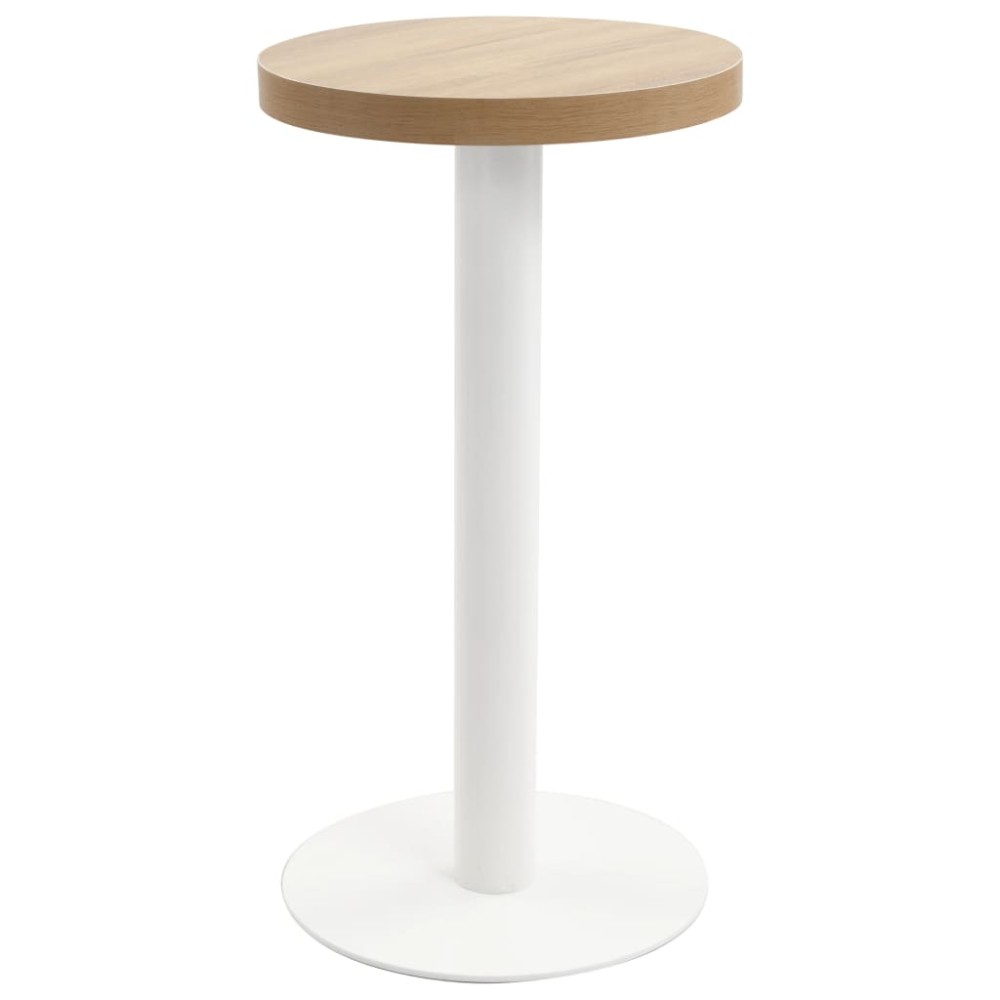 vidaXL Masă de bistro, maro deschis, 40 cm, MDF