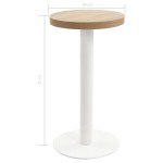 vidaXL Masă de bistro, maro deschis, 40 cm, MDF