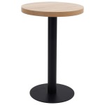 vidaXL Masă de bistro, maro deschis, 50 cm, MDF