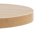 vidaXL Masă de bistro, maro deschis, 50 cm, MDF