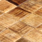 vidaXL Măsuțe de cafea, 2 buc., design bloc, lemn brut de mango