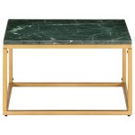 vidaXL Măsuță de cafea verde 60x60x35cm piatră naturală aspect marmură vidaXL Măsuță de cafea verde 60x60x35cm piatră naturală aspect marmură