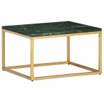vidaXL Măsuță de cafea verde 60x60x35cm piatră naturală aspect marmură vidaXL Măsuță de cafea verde 60x60x35cm piatră naturală aspect marmură