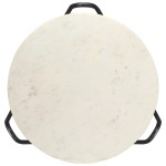 vidaXL Măsuță de cafea alb 65x65x42 cm piatră naturală aspect marmură vidaXL Măsuță de cafea alb 65x65x42 cm piatră naturală aspect marmură