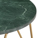 vidaXL Măsuță cafea verde 65x65x42 cm piatră naturală aspect marmură vidaXL Măsuță cafea verde 65x65x42 cm piatră naturală aspect marmură