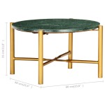 vidaXL Masă de cafea verde 60x60x35 cm piatră naturală aspect marmură vidaXL Masă de cafea verde 60x60x35 cm piatră naturală aspect marmură
