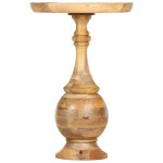 vidaXL Masă laterală rotundă, 43 x 43 x 66 cm, lemn masiv de mango vidaXL Masă laterală rotundă, 43 x 43 x 66 cm, lemn masiv de mango