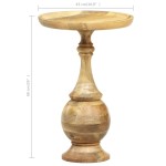 vidaXL Masă laterală rotundă, 43 x 43 x 66 cm, lemn masiv de mango vidaXL Masă laterală rotundă, 43 x 43 x 66 cm, lemn masiv de mango