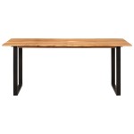 vidaXL Masă de bucătărie, 180 x 90 x 76 cm, lemn masiv de acacia vidaXL Masă de bucătărie, 180 x 90 x 76 cm, lemn masiv de acacia