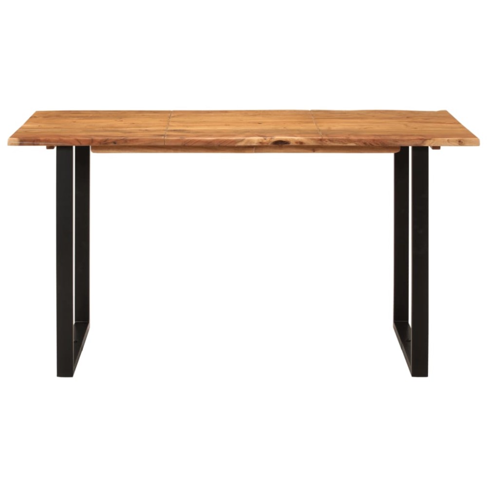 vidaXL Masă de bucătărie, 140 x 70 x 76 cm, lemn masiv de acacia