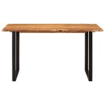 vidaXL Masă de bucătărie, 140 x 70 x 76 cm, lemn masiv de acacia vidaXL Masă de bucătărie, 140 x 70 x 76 cm, lemn masiv de acacia