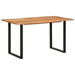 vidaXL Masă de bucătărie, 140 x 70 x 76 cm, lemn masiv de acacia vidaXL Masă de bucătărie, 140 x 70 x 76 cm, lemn masiv de acacia
