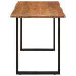 vidaXL Masă de bucătărie, 140 x 70 x 76 cm, lemn masiv de acacia vidaXL Masă de bucătărie, 140 x 70 x 76 cm, lemn masiv de acacia