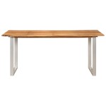 vidaXL Masă de bucătărie, 180 x 90 x 76 cm, lemn masiv de acacia vidaXL Masă de bucătărie, 180 x 90 x 76 cm, lemn masiv de acacia