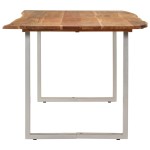 vidaXL Masă de bucătărie, 180 x 90 x 76 cm, lemn masiv de acacia vidaXL Masă de bucătărie, 180 x 90 x 76 cm, lemn masiv de acacia