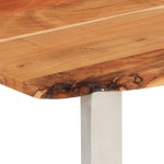 vidaXL Masă de bucătărie, 180 x 90 x 76 cm, lemn masiv de acacia vidaXL Masă de bucătărie, 180 x 90 x 76 cm, lemn masiv de acacia
