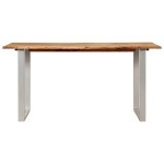 vidaXL Masă de bucătărie, 154x80x76 cm, lemn masiv de acacia vidaXL Masă de bucătărie, 154x80x76 cm, lemn masiv de acacia