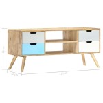 vidaXL Comodă TV, 110x35x48 cm, lemn masiv de mango