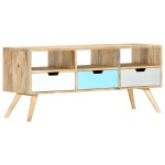 vidaXL Comodă TV, 110 x 35 x 48 cm, lemn masiv de mango