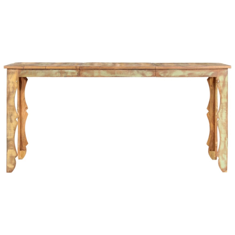 vidaXL Masă de bucătărie, 160 x 80 x 76 cm, lemn masiv reciclat