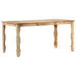 vidaXL Masă de bucătărie, 160 x 80 x 76 cm, lemn masiv reciclat vidaXL Masă de bucătărie, 160 x 80 x 76 cm, lemn masiv reciclat