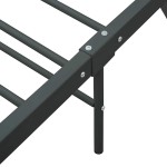 vidaXL Cadru de pat fără saltea, gri, 140 x 200 cm, metal vidaXL Cadru de pat fără saltea, gri, 140 x 200 cm, metal