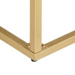 vidaXL Masă consolă, auriu, 90 x 30 x 75 cm, lemn masiv de mango vidaXL Masă consolă, auriu, 90 x 30 x 75 cm, lemn masiv de mango