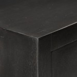 vidaXL Dulap cu sertare, negru și auriu, 45x30x105 cm, lemn de mango vidaXL Dulap cu sertare, negru și auriu, 45x30x105 cm, lemn de mango