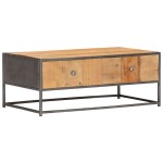 vidaXL Măsuță de cafea, 90x50x35 cm, lemn masiv reciclat vidaXL Măsuță de cafea, 90x50x35 cm, lemn masiv reciclat