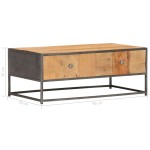 vidaXL Măsuță de cafea, 90x50x35 cm, lemn masiv reciclat vidaXL Măsuță de cafea, 90x50x35 cm, lemn masiv reciclat