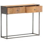 vidaXL Masă consolă, 90 x 30 x 75 cm, lemn masiv reciclat vidaXL Masă consolă, 90 x 30 x 75 cm, lemn masiv reciclat