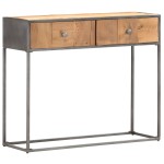 vidaXL Masă consolă, 90 x 30 x 75 cm, lemn masiv reciclat vidaXL Masă consolă, 90 x 30 x 75 cm, lemn masiv reciclat